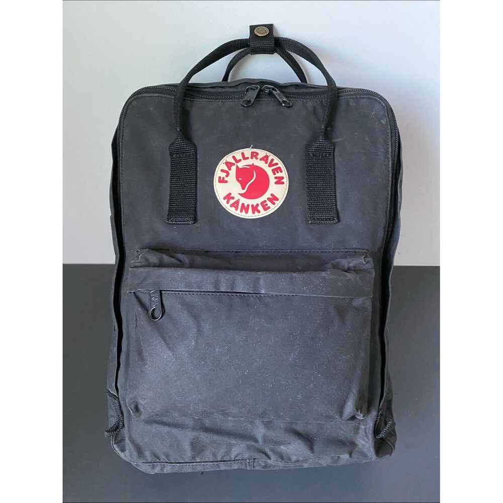 Fjallraven Classic Kånken 20L Black Laptop Backpack Pocket Everyday Use Outdoor